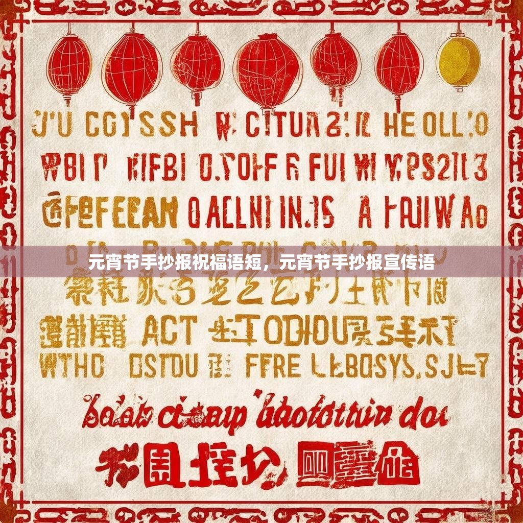 元宵节手抄报祝福语短，元宵节手抄报宣传语