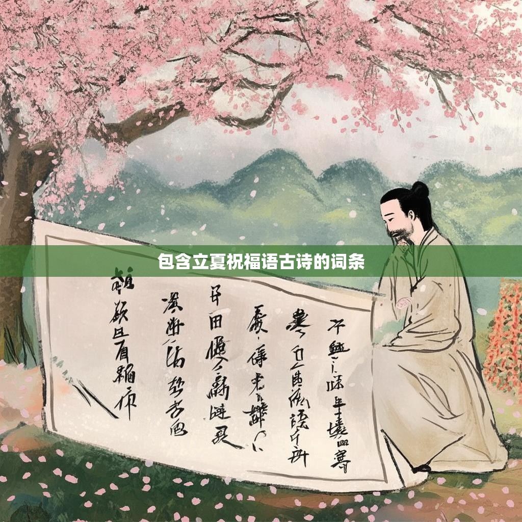 包含立夏祝福语古诗的词条