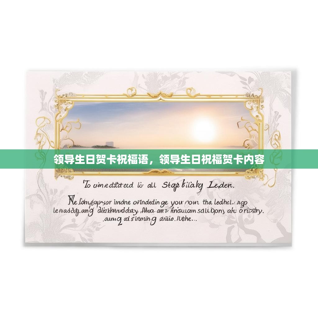 领导生日贺卡祝福语，领导生日祝福贺卡内容