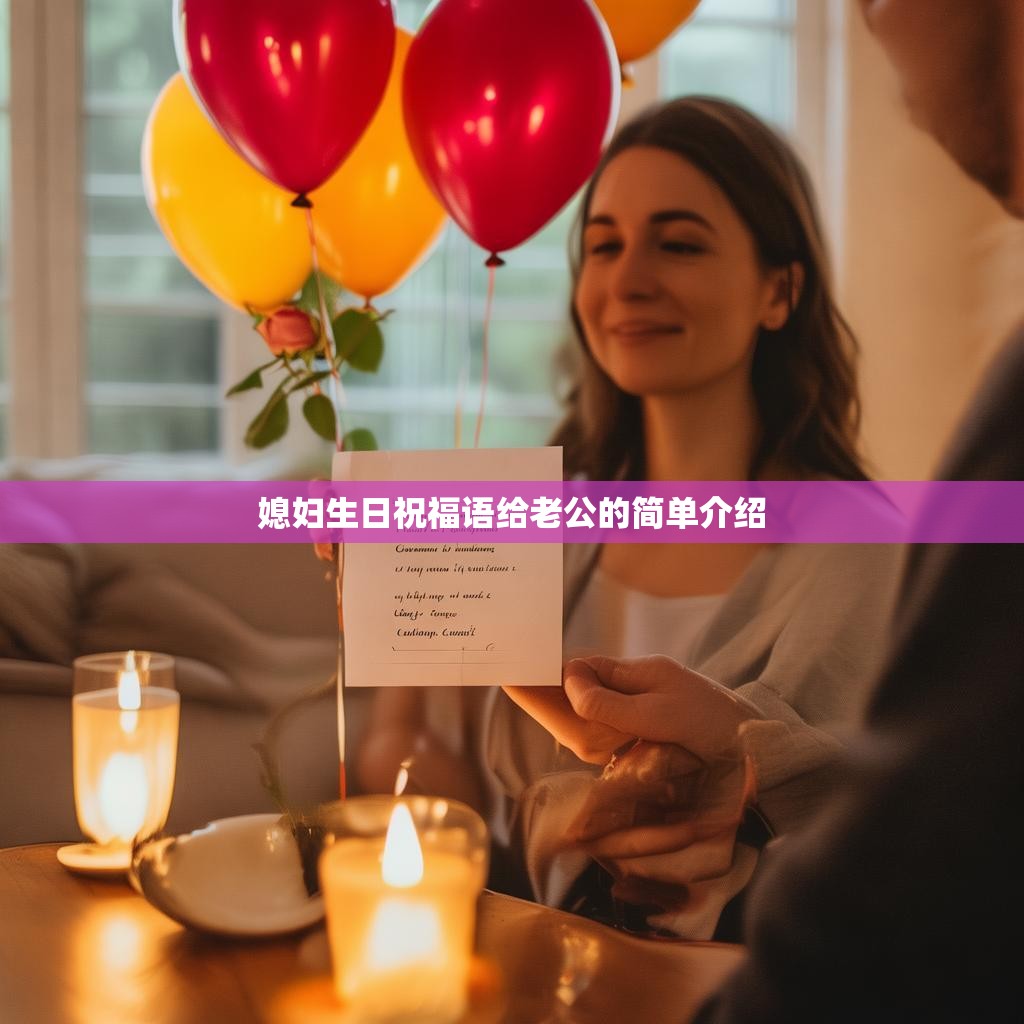 媳妇生日祝福语给老公的简单介绍
