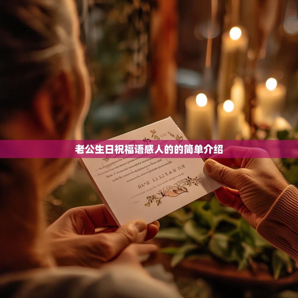 老公生日祝福语感人的的简单介绍