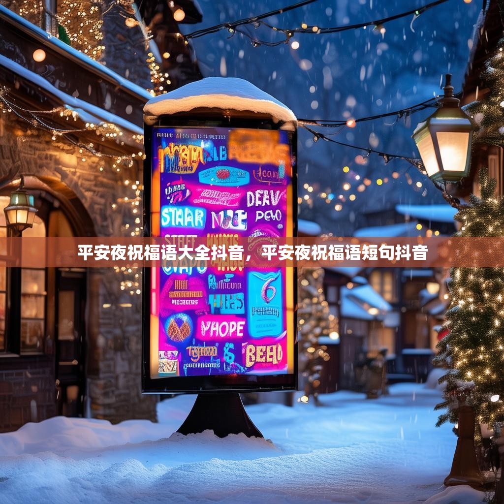 平安夜祝福语大全抖音，平安夜祝福语短句抖音