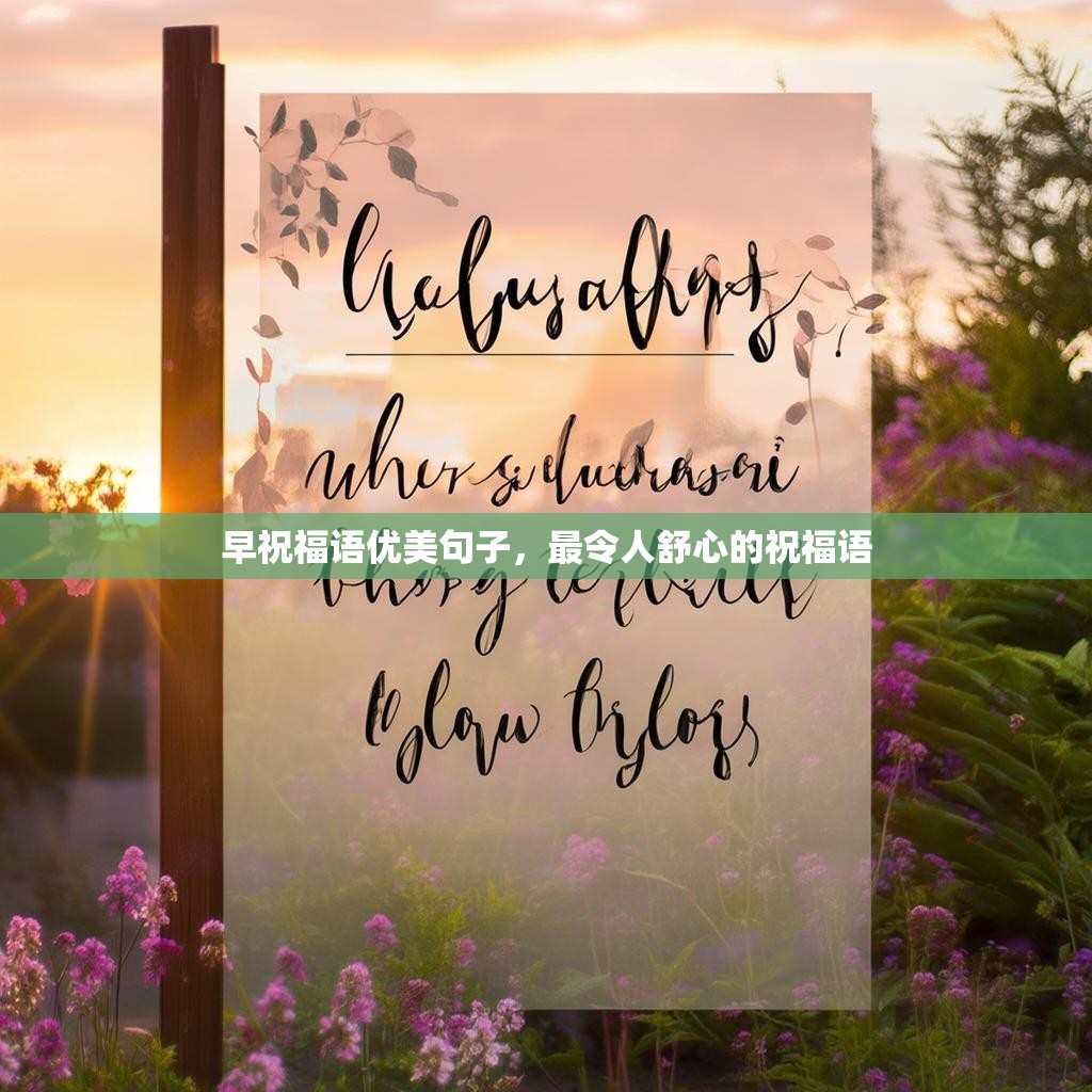 早祝福语优美句子，最令人舒心的祝福语