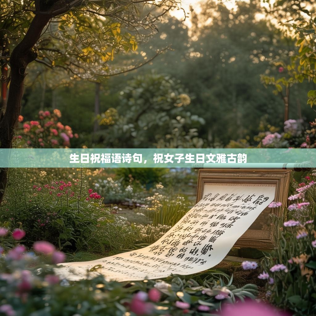 生日祝福语诗句，祝女子生日文雅古韵