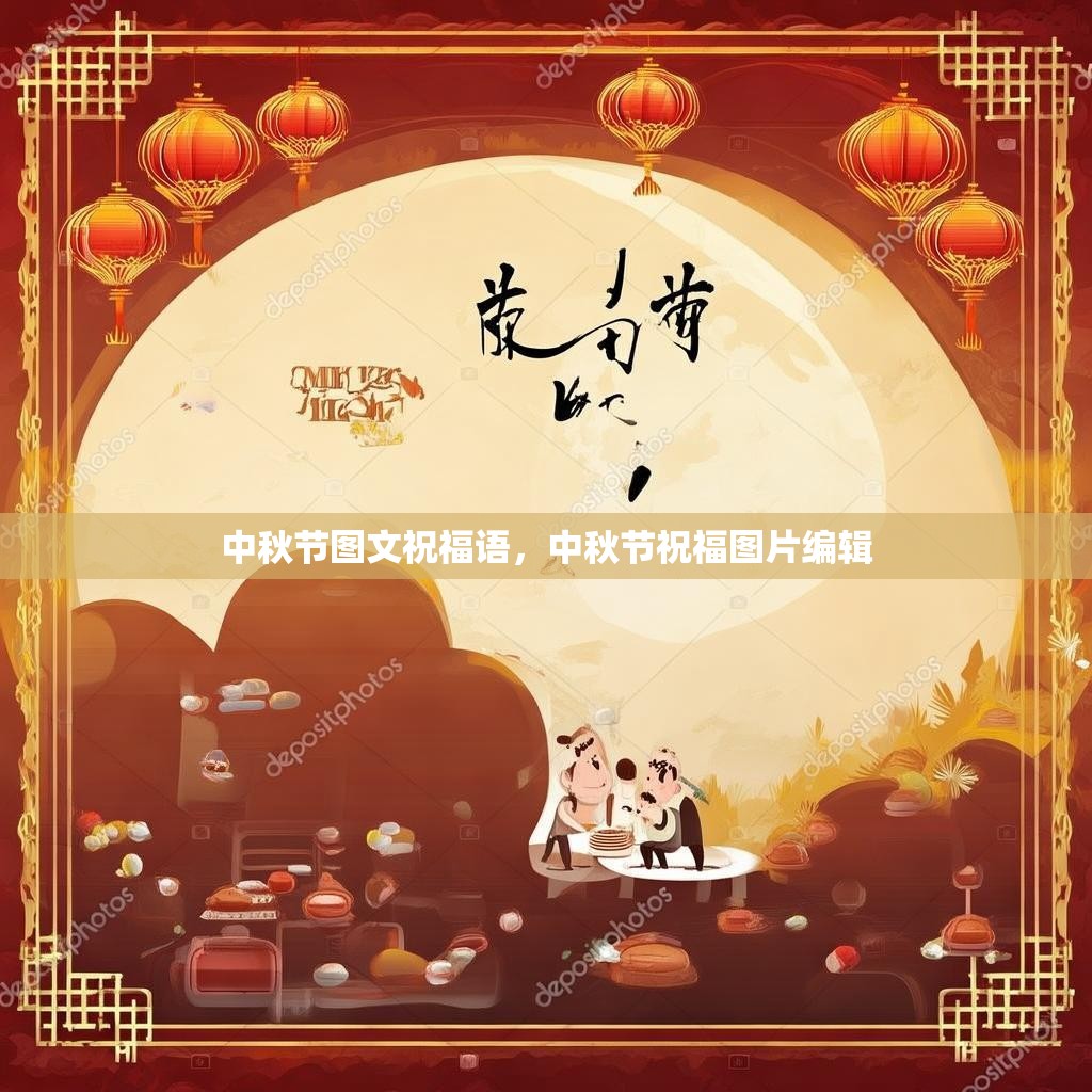 中秋节图文祝福语，中秋节祝福图片编辑