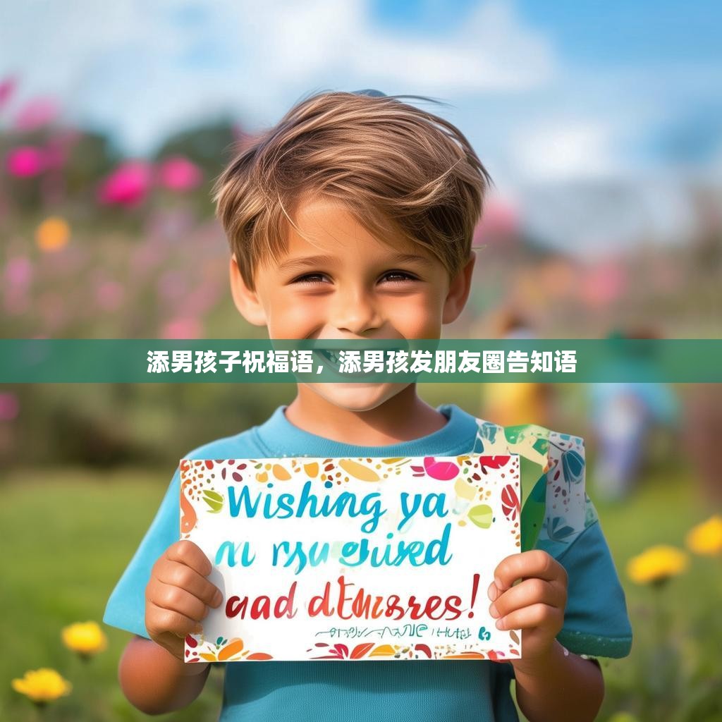 添男孩子祝福语，添男孩发朋友圈告知语