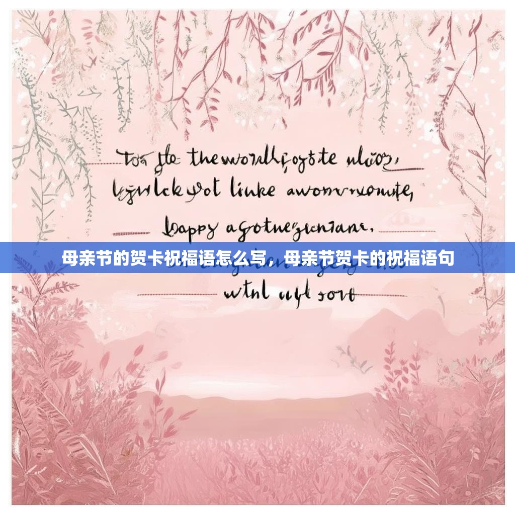 母亲节的贺卡祝福语怎么写,母亲节贺卡的祝福语句