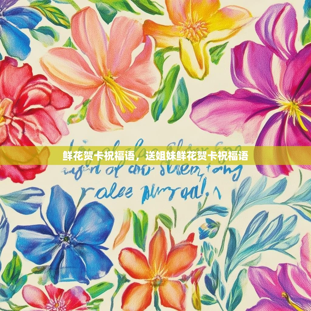 鲜花贺卡祝福语,送姐妹鲜花贺卡祝福语