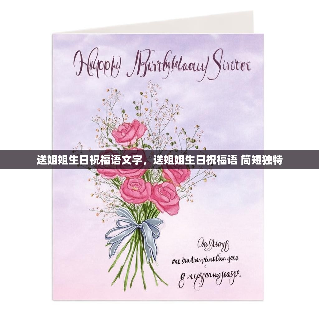 送姐姐生日祝福语文字,送姐姐生日祝福语 简短独特