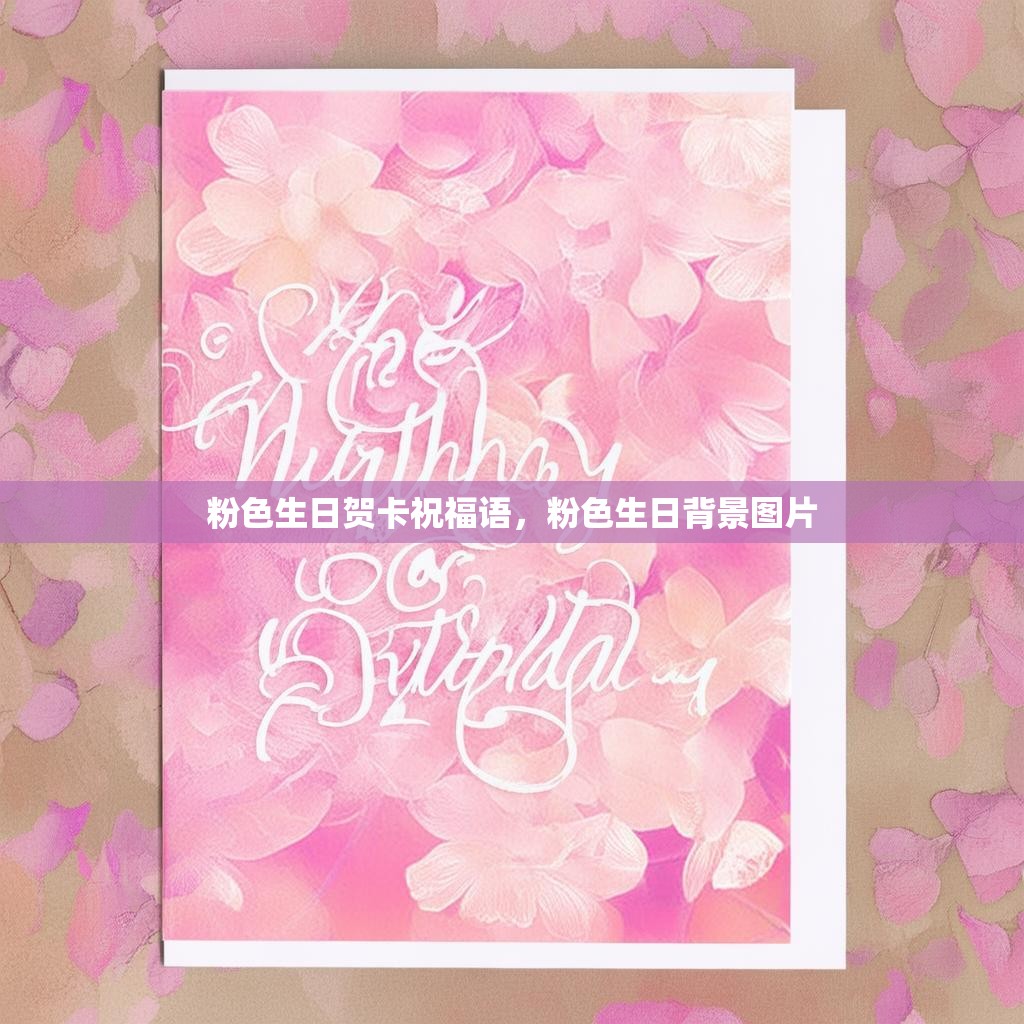 粉色生日贺卡祝福语,粉色生日背景图片