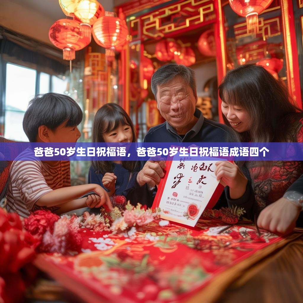 爸爸50岁生日祝福语，爸爸50岁生日祝福语成语四个