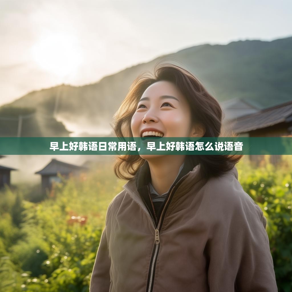 早上好韩语日常用语,早上好韩语怎么说语音