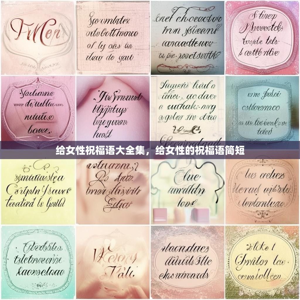 给女性祝福语大全集,给女性的祝福语简短