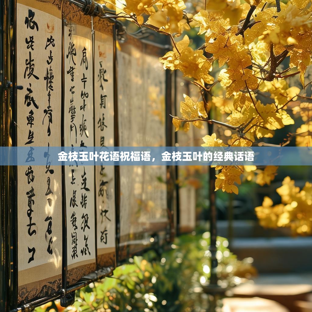 金枝玉叶花语祝福语,金枝玉叶的经典话语