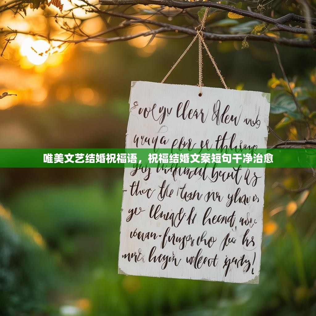 唯美文艺结婚祝福语,祝福结婚文案短句干净治愈