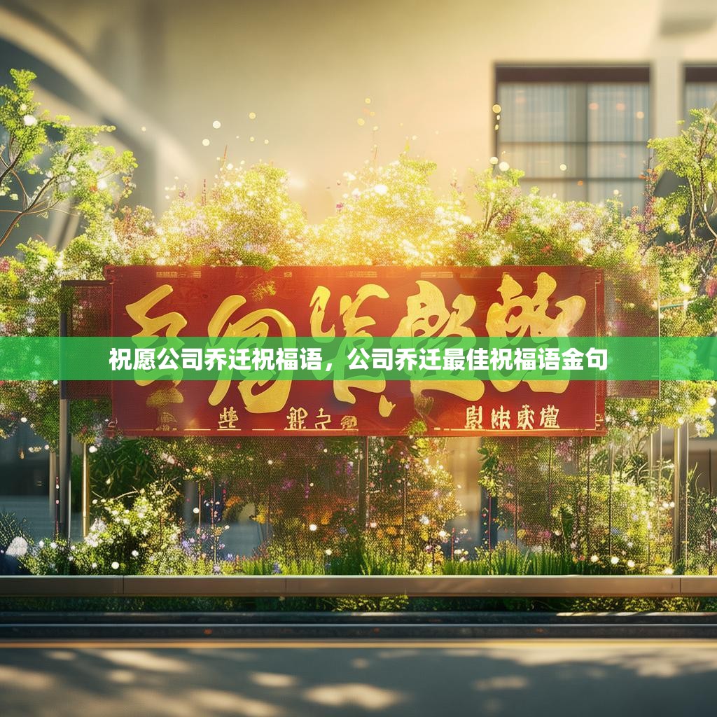 祝愿公司乔迁祝福语,公司乔迁最佳祝福语金句