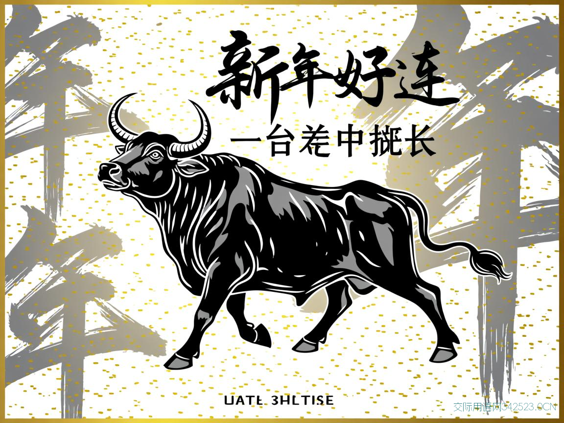 牛年祝福语简短的图片，牛年祝福语2021最火图片