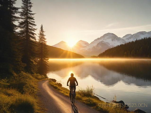 骑行图片祝福语，骑行的图片唯美