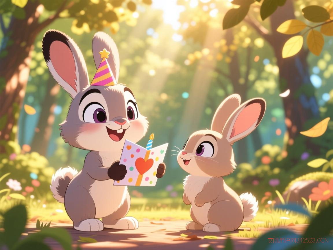 生日祝福语图片卡通，生日祝福图片可爱表情包