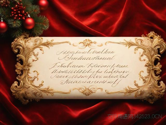 圣诞祝福语英语书法，圣诞快乐英文书法