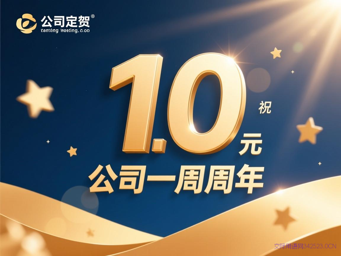 公司一周年祝福语简短，公司一周年的祝福语