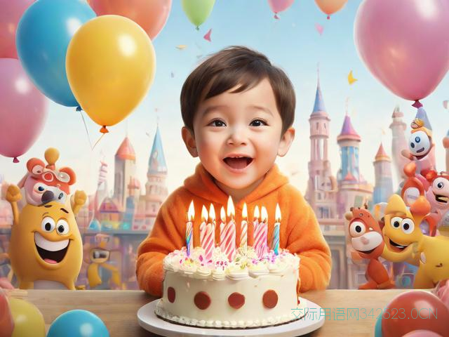 小外甥生日快乐祝福语，小外甥生日快乐祝福语?要活泼可爱带卡通元素的